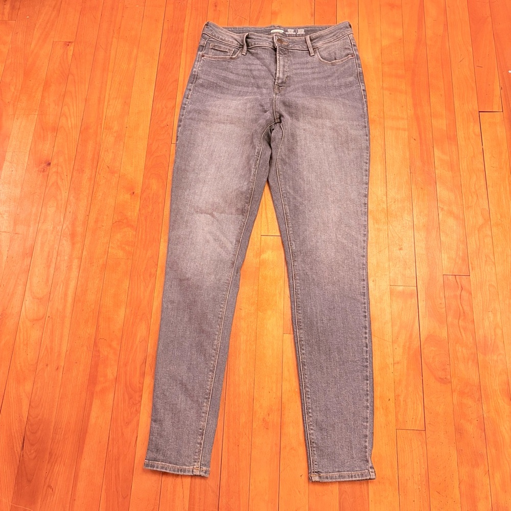 OLD NAVY Women's Rockstar High Rise  Skinny Jeans, Medium Blue Wash - 10 Tall